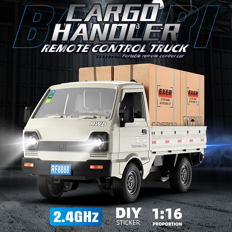 1:16/1:18 RC カーシミュレーションスプレーライトドリフトクライミングトラック LED ライト運搬貨物リモコン電気おもちゃ子供のため