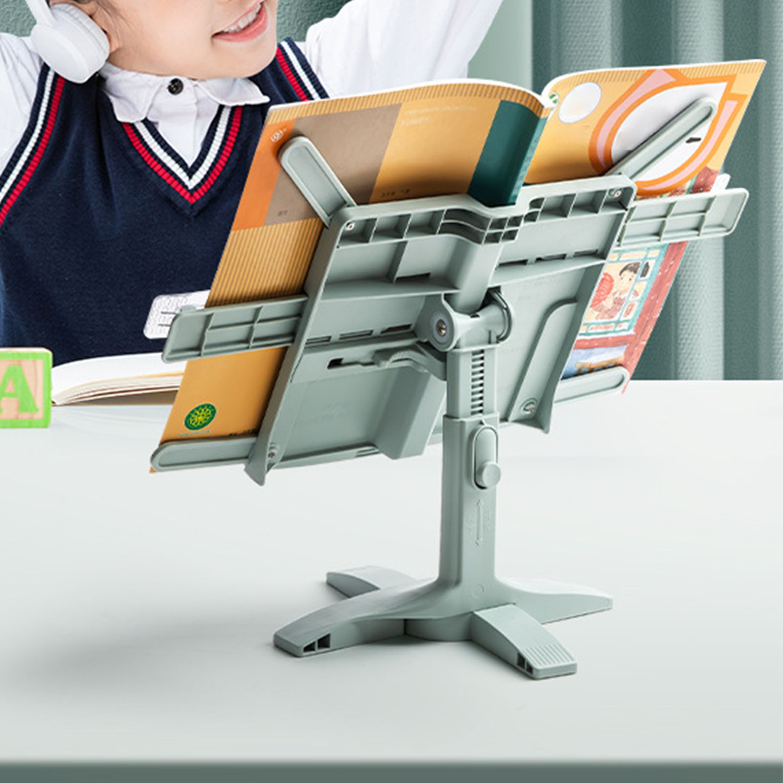 調節可能な読書本棚レストタブレットクックデュアルユースホームスタディルームブックホルダー昇降可能なスタンド多機能ブックスタンド