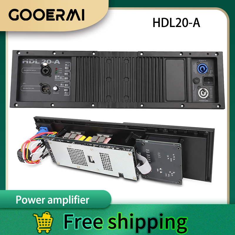 GOOERMI HDL20-A DSP プロフェッショナルクラス D デジタルアンプモジュールラインアレイスピーカーオーディオアンプ金属材料ステージ用