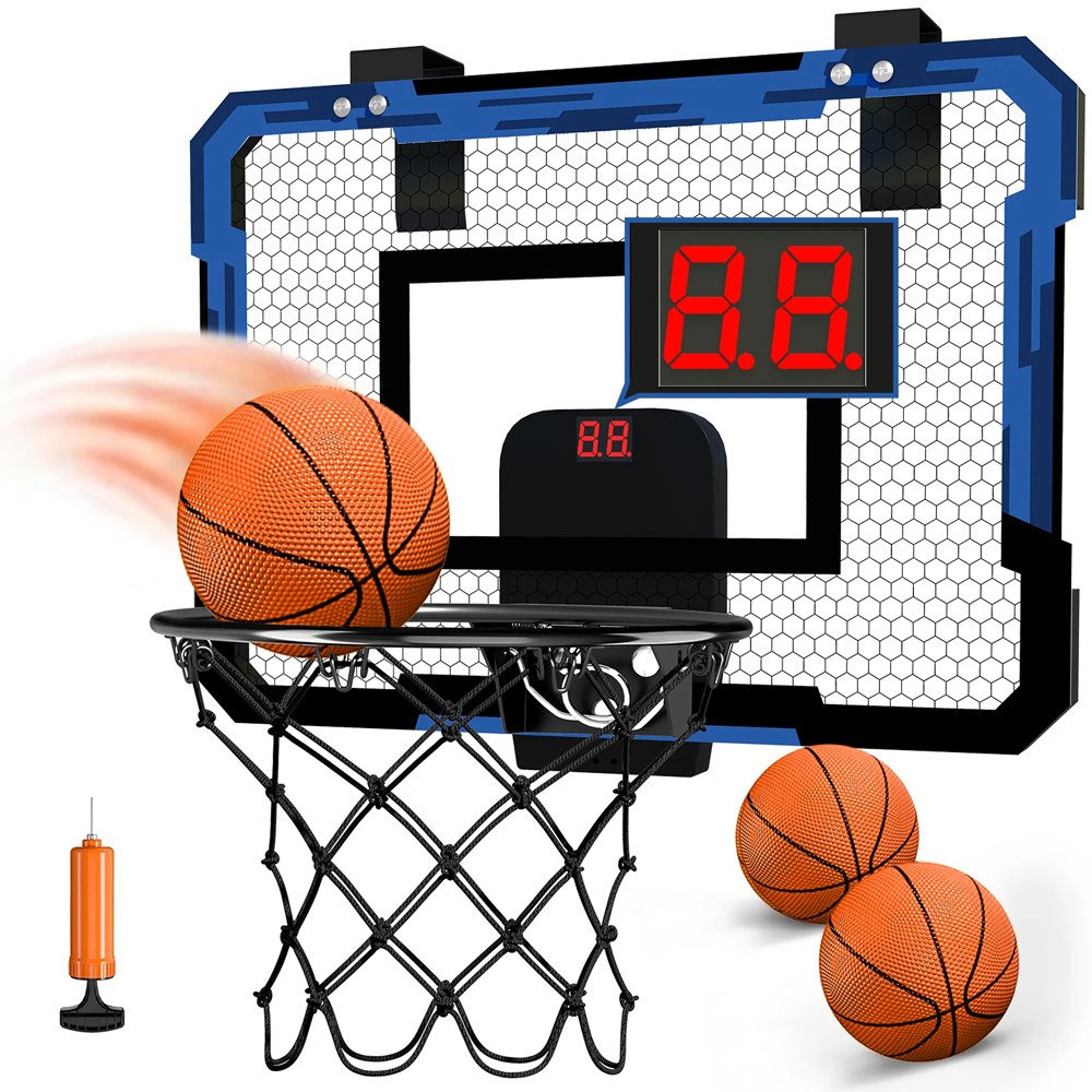 新しい子供のスポーツバスケットボールセットおもちゃ壁掛け折りたたみバスケットボールラック屋外屋内親子スポーツゲーム