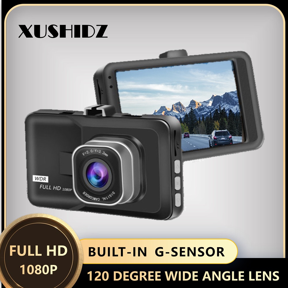 XUSHIDZ Q08 新 1080P HD 車車両 DVR ビデオレコーダー ダッシュカム 24 時間駐車モニター G センサー ダッシュ カメラ ループ録画