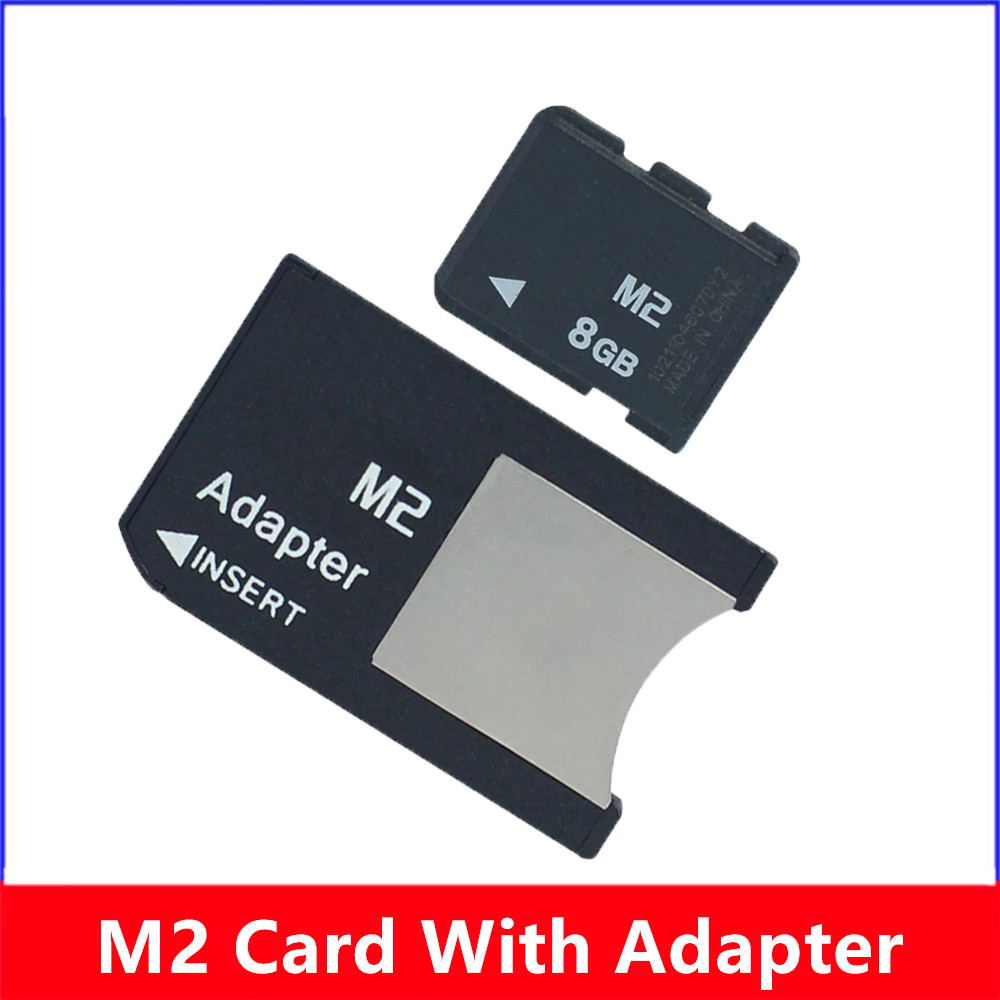 高品質 M2 メモリカード 1 ギガバイト 2 ギガバイト 4 ギガバイト 8 ギガバイトメモリスティックプロデュオメモリカードアダプタ MS プロデュオ