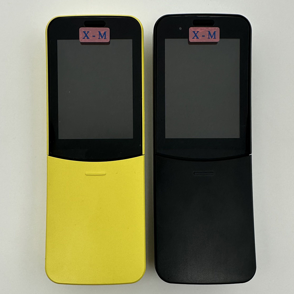オリジナル 8110 4 グラムロック解除モバイル携帯電話デュアル SIM WIFI 4 ギガバイト 512 メガバイトスライダー KaiOS ロシア語ヘブライ語アラビア語キーボードバナナ携帯電話