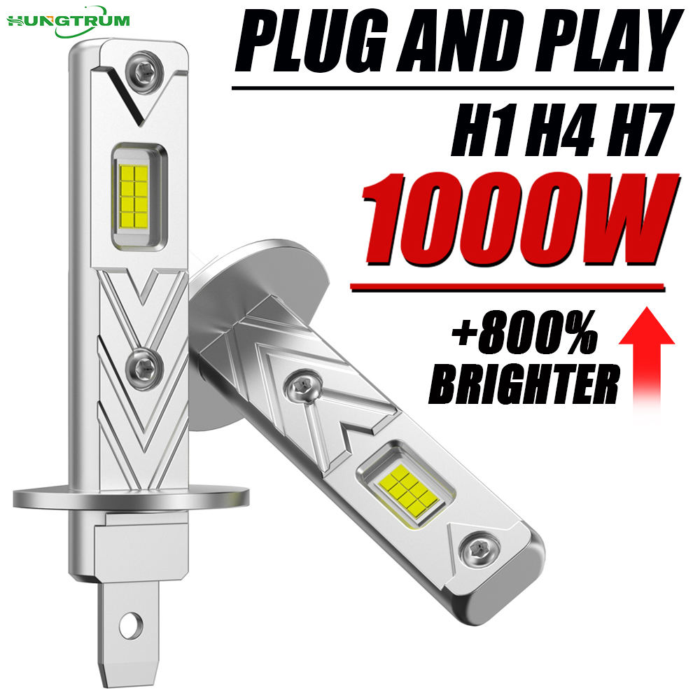 H1 H4 H7 LED ヘッドライト電球 CANBUS Led ライト 1:1 ミニランプ 9084 CSP ワイヤレスフォグランプファンレス車 LED プラグ