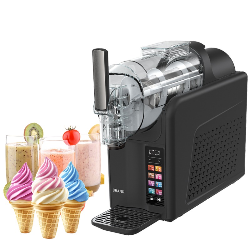 新しい2LカラーLCDディスプレイ付き自動コールドドリンクメーカー、スムージーアイスクラッシャー、シャーベット