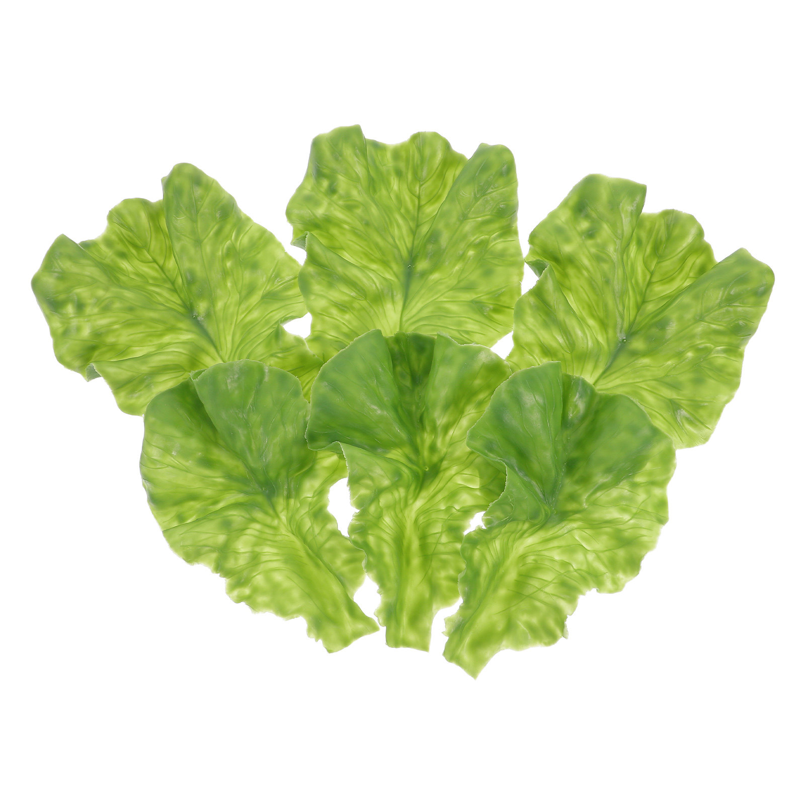 6 個偽野菜葉シミュレーションリアルなレタス飾り装飾レストランホームパーティー小道具偽野菜