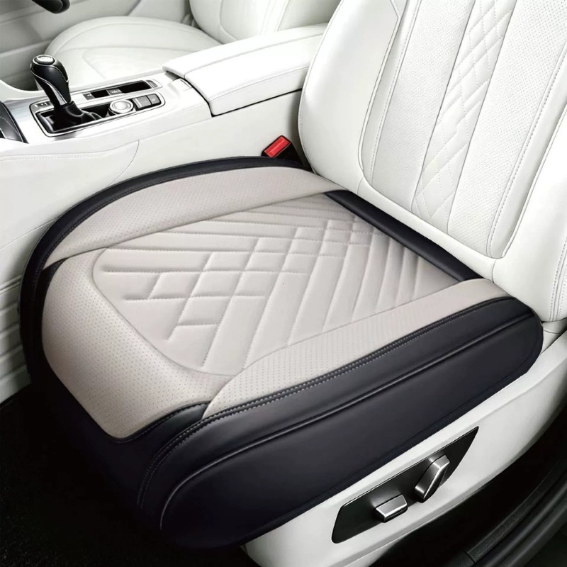 ユニバーサル PU レザーカーシートカバーフルラップ四季アンチスリップ耐摩耗性自動車シートクッションフィットほとんどの車両モデル