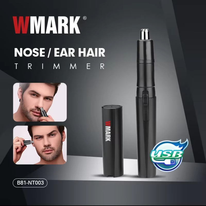 WMARK 鼻毛トリマープロフェッショナル耳毛トリマー電動眉毛防水 10000 RPM ミニ鼻毛トリマー男性用 B81-NT003