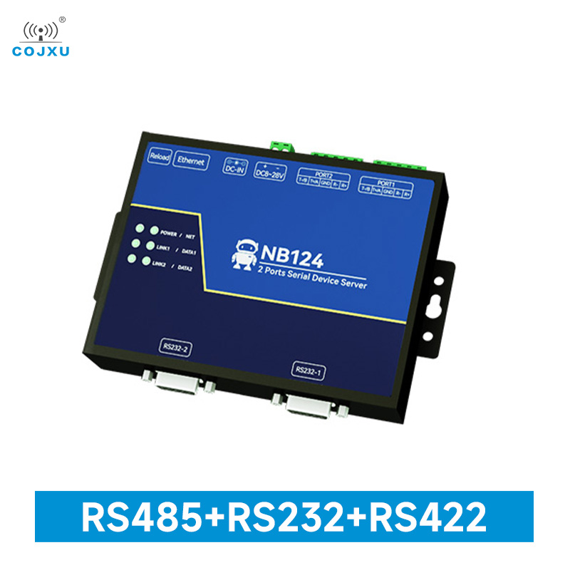シリアルサーバー RS232/422/485 RJ45 Modbus ゲートウェイ COJXU NB124-V2 NB144-V2 POE TCP/UDP/MQTT AT コマンド内蔵ウォッチドッグ