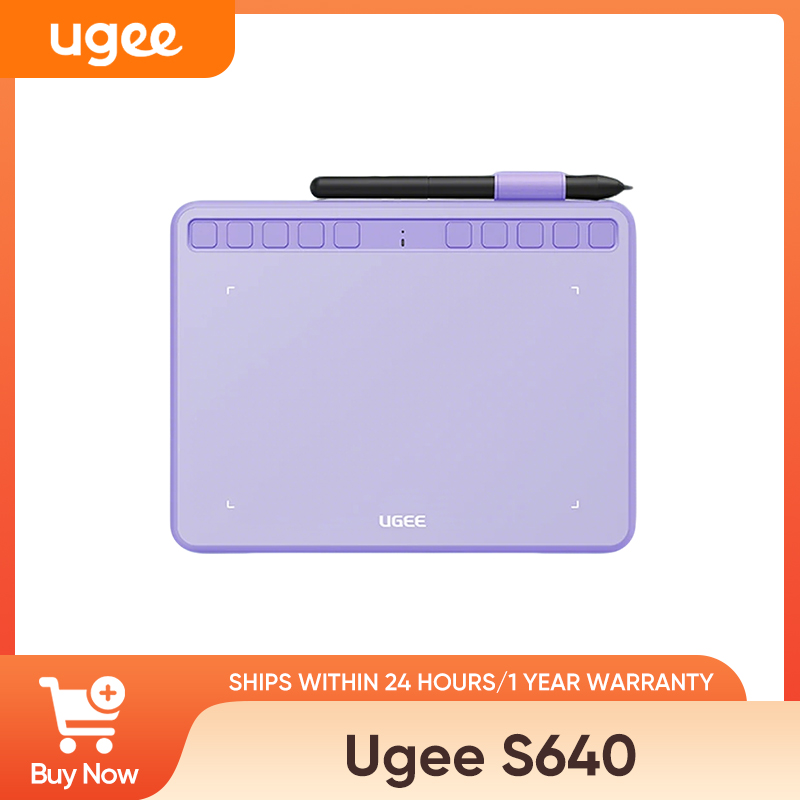 UGEE S640 グラフィックタブレット 6 インチ描画タブレットデジタルペンパッド書き込み描画ボード 8192 スタイラス Android Windows Mac ラップトップ用