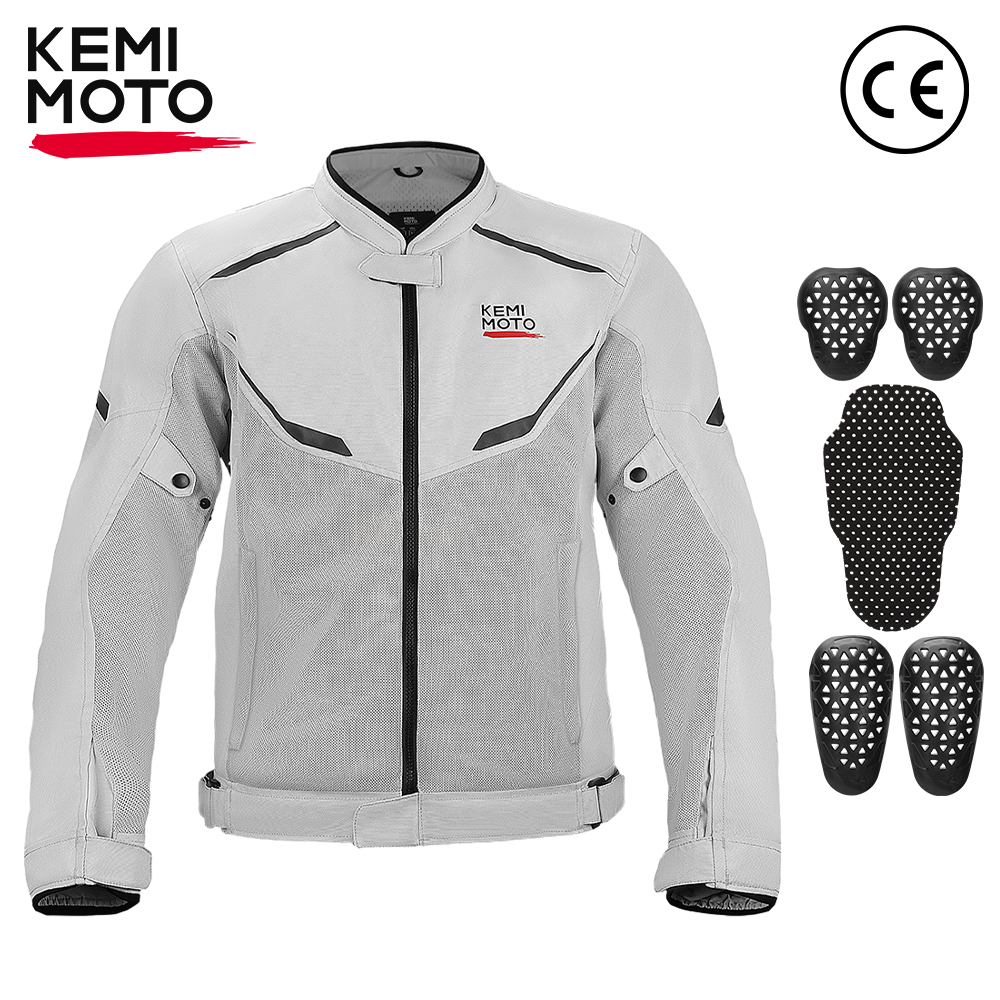 オートバイ乗馬ジャケット男性通気性夏服内蔵 CE プロテクターギアソフトメッシュサイクリングモトクロスオフロード衣装