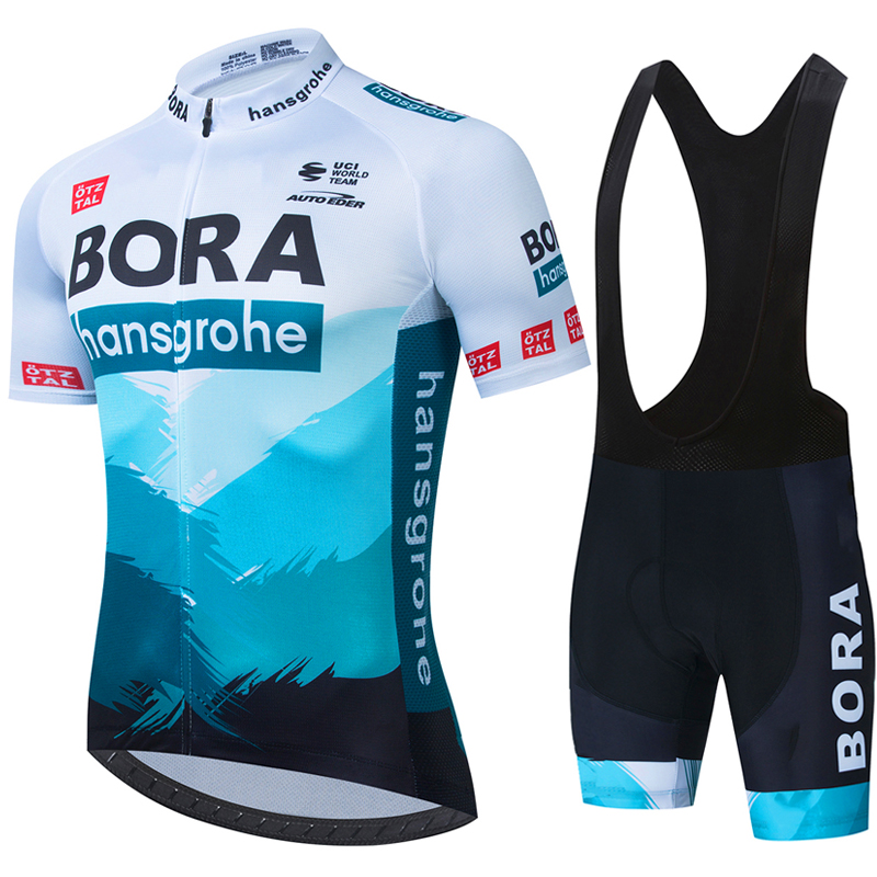 サイクリングユニフォーム UCI BORA Mtb 男性服自転車服セットメンズパンツジェルマンジャージショーツ完全な夏レーザーカットチーム