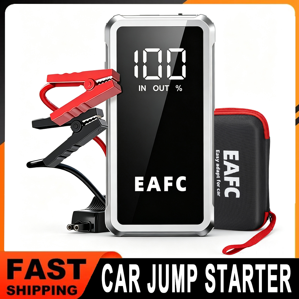 EAFC アップグレード 4000A/5000A 車のジャンプスターター電源銀行 12V ポータブル車のバッテリー充電器緊急ブースター車の始動用