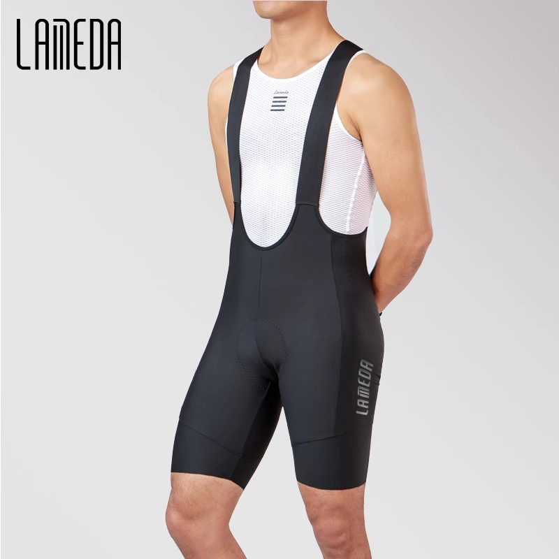 LAMEDA 新サイクリングビブショーツ夏プロフェッショナルメンズ自転車ショーツパッド入り男ロードマウンテン MTB パンツ下着バイク服