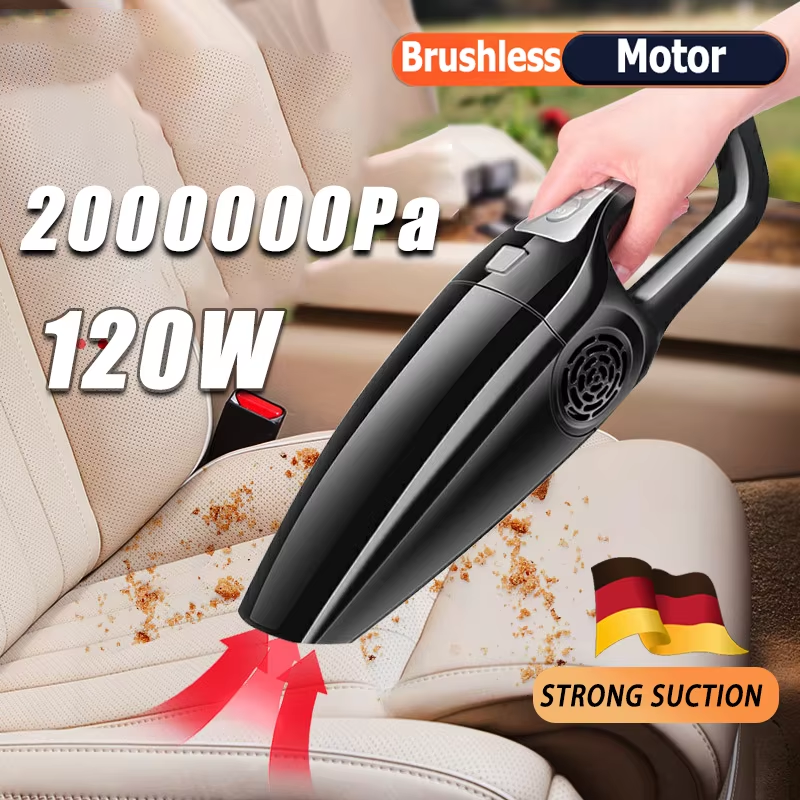 2000000PA 120 ワットワイヤレス車掃除機多機能ポータブルハイパワー吸引ブロー統合クリーニングツール