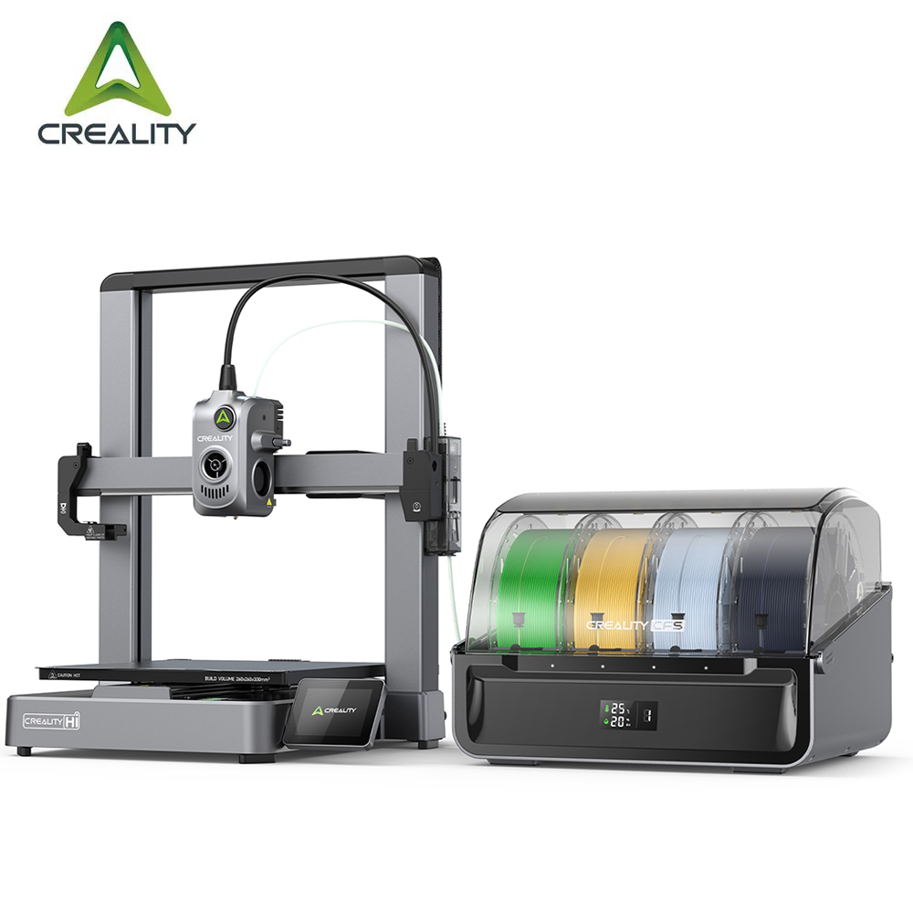 Creality Hi コンボ 3D プリンタマルチカラー印刷 4X CFS 防湿フィラメントシステム自動レベリングコア XZ モーション 500 ミリメートル速度