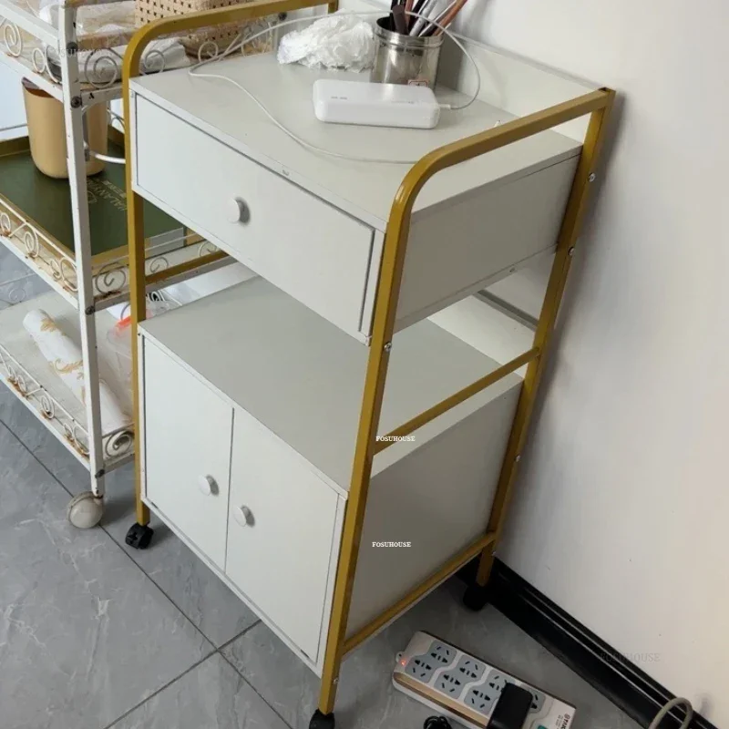 モバイル多目的サロントロリーカート美容サロンツールカート収納ラック美容器具ネイル収納補助ツールユニット