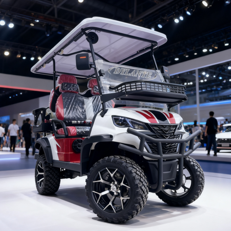 ストリートリーガルリチウム 4 人乗りゴルフカートガスゴルフスクーターゴーカート ATV バギー大人ツーリングソーラー 4X4 電動ゴルフカート