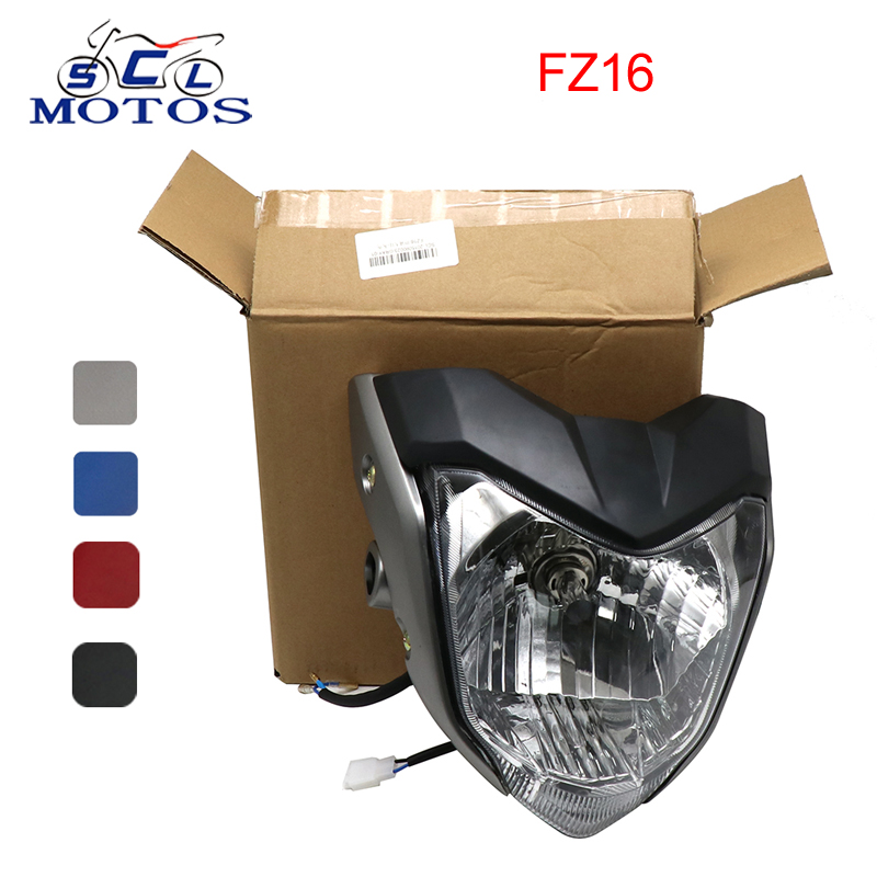 Sclmotos- FZ16 FZ 16 オートバイフロントヘッドライトヘッドランプアセンブリヘッドライトランプブラケットヤマハ FZ16 FZER150 YS150 4 色