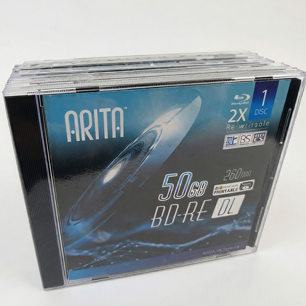 Blu-Ray ディスク BD-RE DL 50GB 2X BDRE ブランク ブルーレイ ディスク デュアル レイヤー 書き換え可能 5 パック