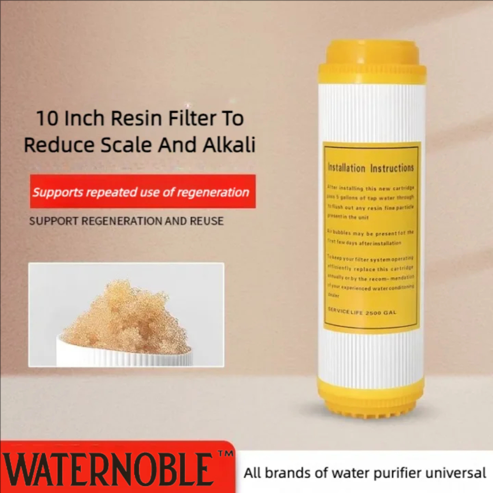 Waternoble 水軟化樹脂フィルター 10 インチ硬度スケール逆浸透水ろ過用ビルドアップ浄化フィルター