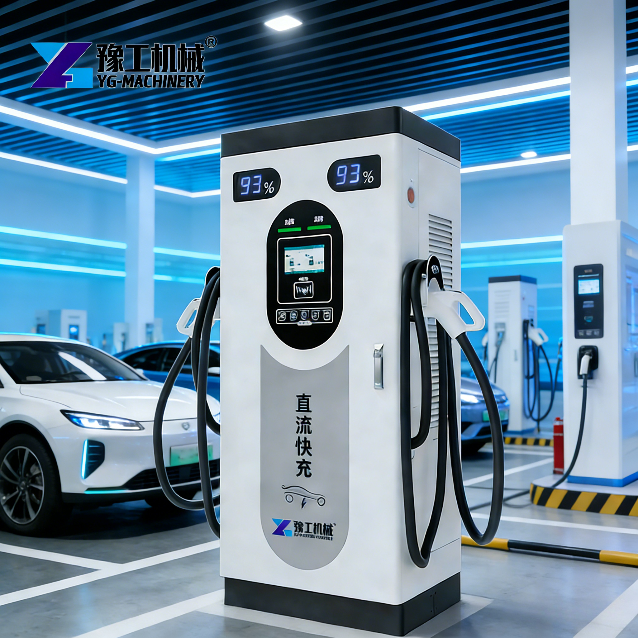 OCPP 60KW 120KW 160KW 320KW Ev Charger Dual CCS Port Power Bank with Pump for Electric Cars