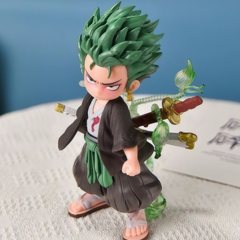 ワンピースちびゾロフィギュア 2 年後 かわいい漫画アニメ車のダッシュボードの装飾飾り、モデルルームの装飾玩具ギフト