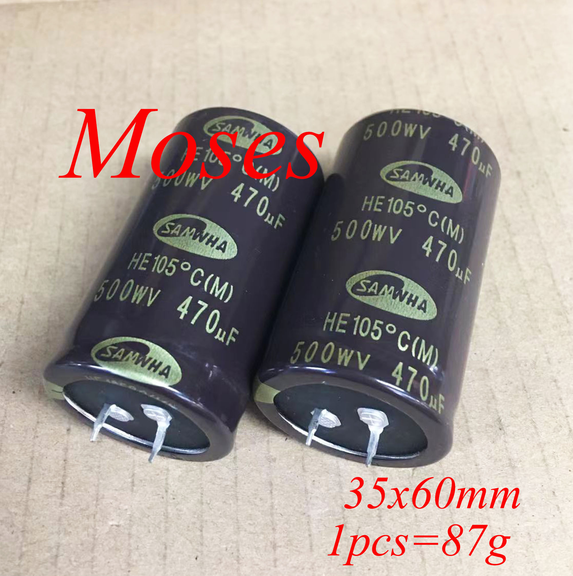500v 470uf 100% オリジナル新しい電解コンデンサ静電容量ラジアル 35x60mm /- 20%