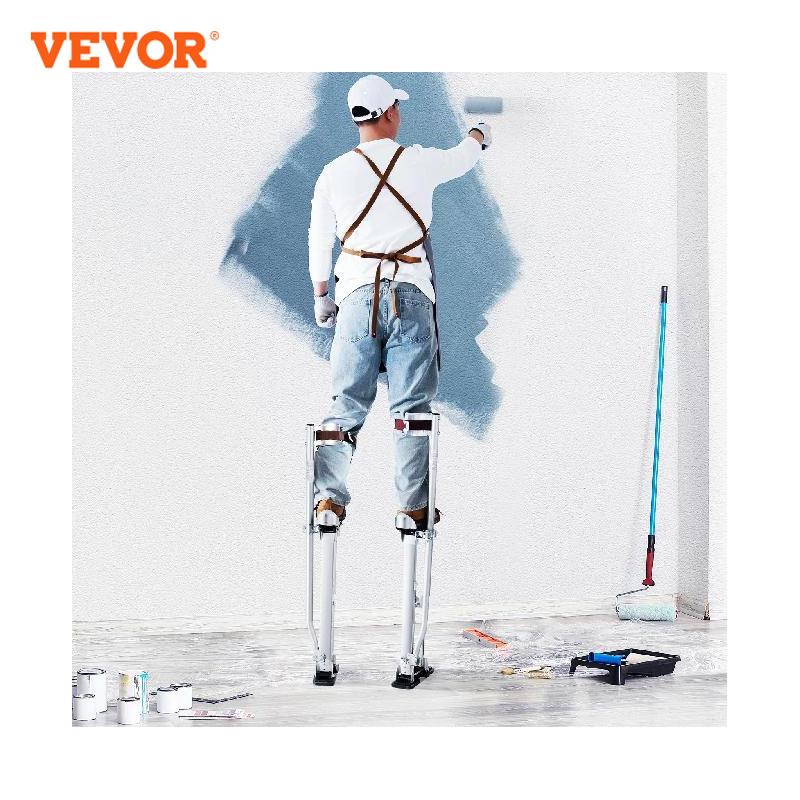 VEVOR 24 "-40" 乾式壁高床プロのアルミニウム持続高床はしご調節可能な左官高床ペイントツールステージ小道具
