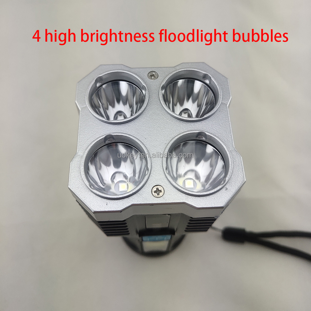 ホット販売ポータブル USB 充電式懐中電灯緊急使用多機能 4 LED USB 充電懐中電灯