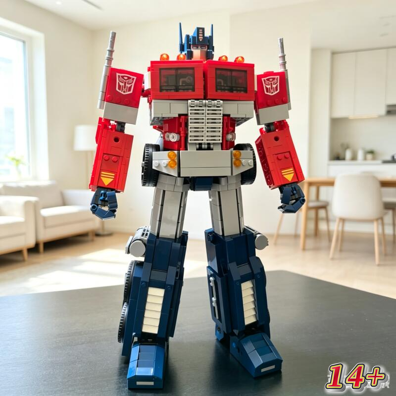 新製品 1508 個トラック変換オートボット変形オプティマスプライム映画ロボットカービルディングブロッククリスマスギフト