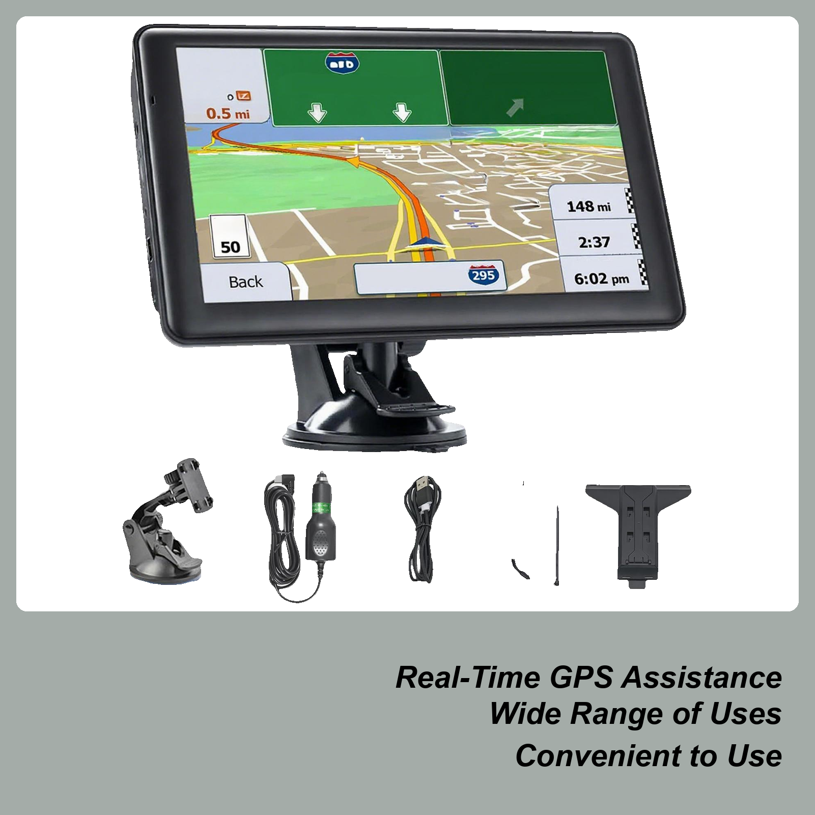 車の GPS ナビゲーションシステム 7 インチ GPS ナビゲータータッチスクリーンスマートマップディスプレイポータブルデバイス長期旅行 RV トラック女性男性
