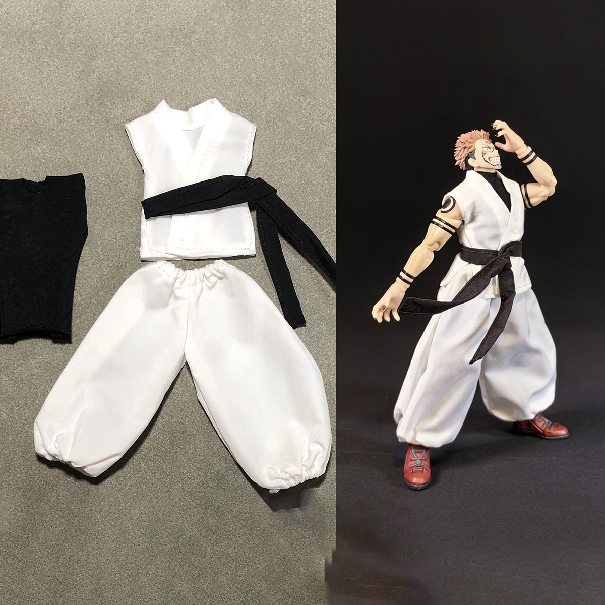 1/12 スケール男性服呪術廻戦両面宿儺呪い王日本のアニメコミック SHF 6 インチアクションフィギュア兵士