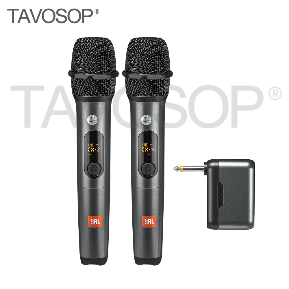 プロフェッショナル 2 チャンネル UHF JBL ワイヤレスハンドヘルドマイクシステムマイク 6.3 インターフェイス 1 T 2 カラオケ歌 DJ KTV カラオケ