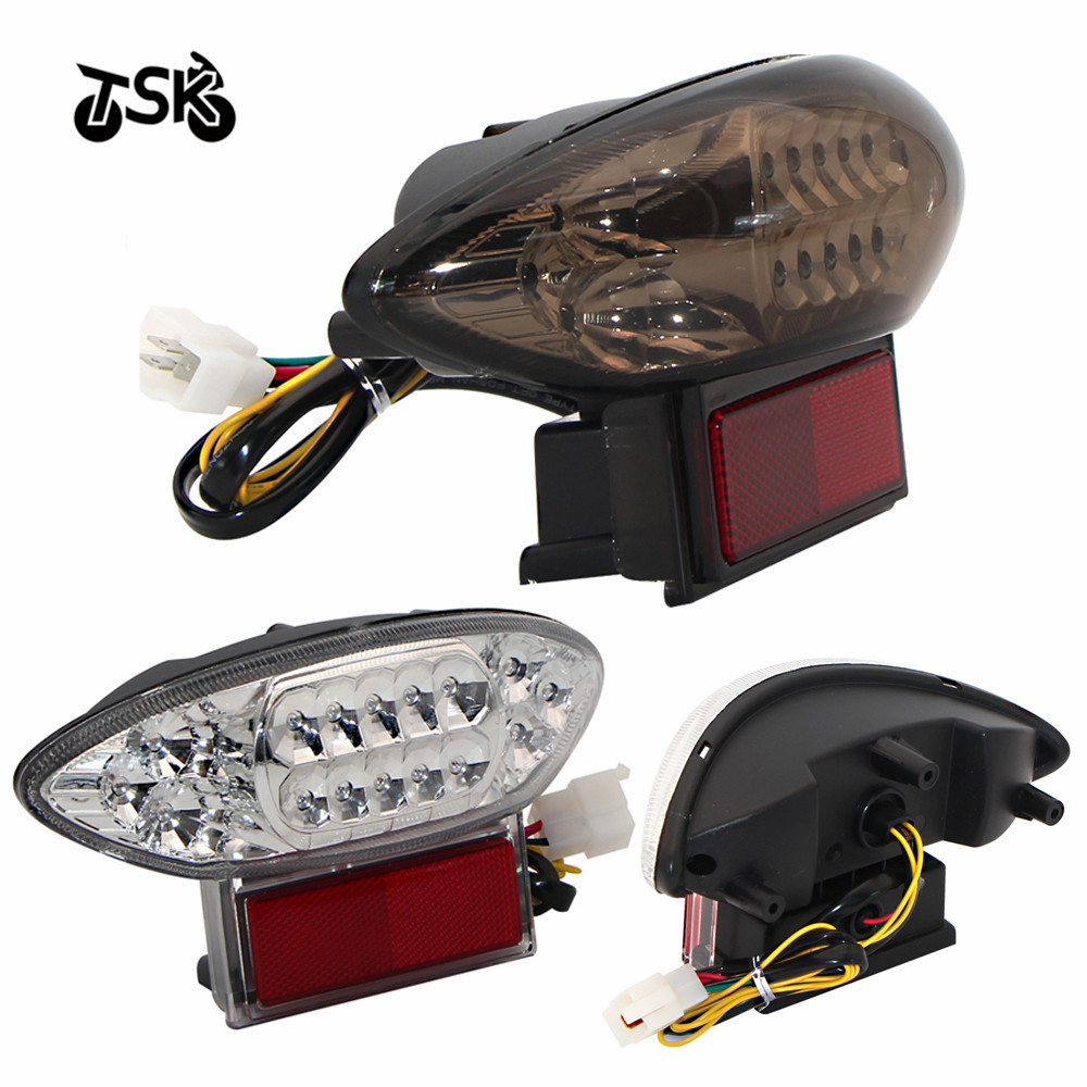 スズキ隼 GSX1300R カタナ GSX600F GSX750F テールライトブレーキウインカー統合 LED オートバイアクセサリー