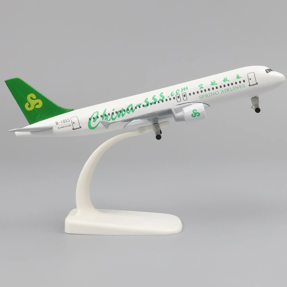 20 センチメートル 1:400 金属航空機モデル春秋航空 A320 レプリカ合金材料と着陸装置子供の誕生日ギフト