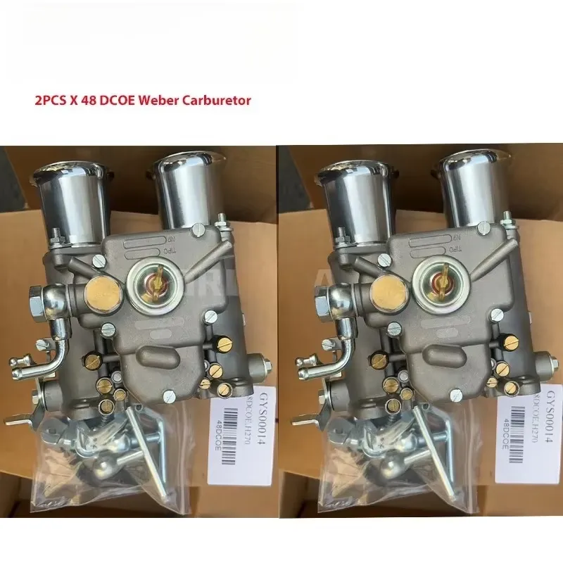 ダットサン 240Z 260Z 280Z 用 Weber 48 DCOE キャブレターアセンブリ、V8 4 気筒 6 気筒用 Dellorto Solex 48mm ツインチョークキャブレター