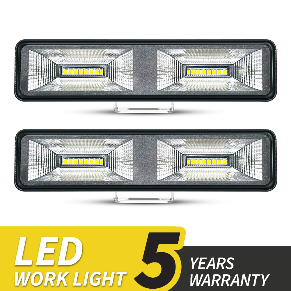 6 ''LED ワークバー 16LED スリム 48 ワットモトワーク SUV オフロード UTV 4x4 トラックバックアップリバーススポットライトドライビングフォグランプ