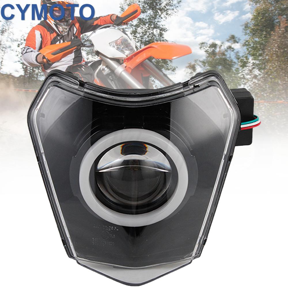 KTM EXC SX XC XCW EXCF 125-500 TE TC FE XCF 125 - 450 530 690 SMR XC-W モトクロス RGB LED エンデューロヘッドランプダートバイクヘッドライト