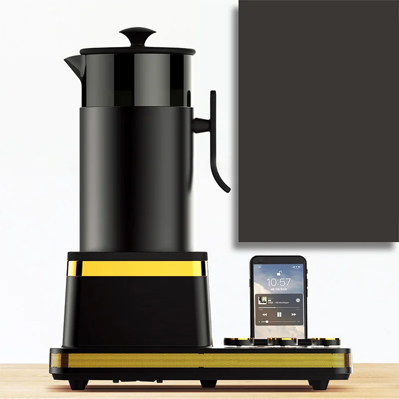 220V/110V 水出しコーヒーメーカー 業務用コーヒーメーカー 1L/5分の抽出容量 多機能スマホホルダー