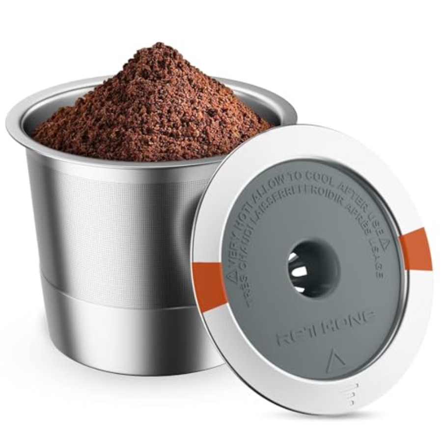 K Cup 再利用可能なコーヒーポッド、ステンレススチール製の再利用可能な K Cups コーヒーフィルター Keurig.0 および 2.0 コーヒーメーカー BPA-Fre に対応