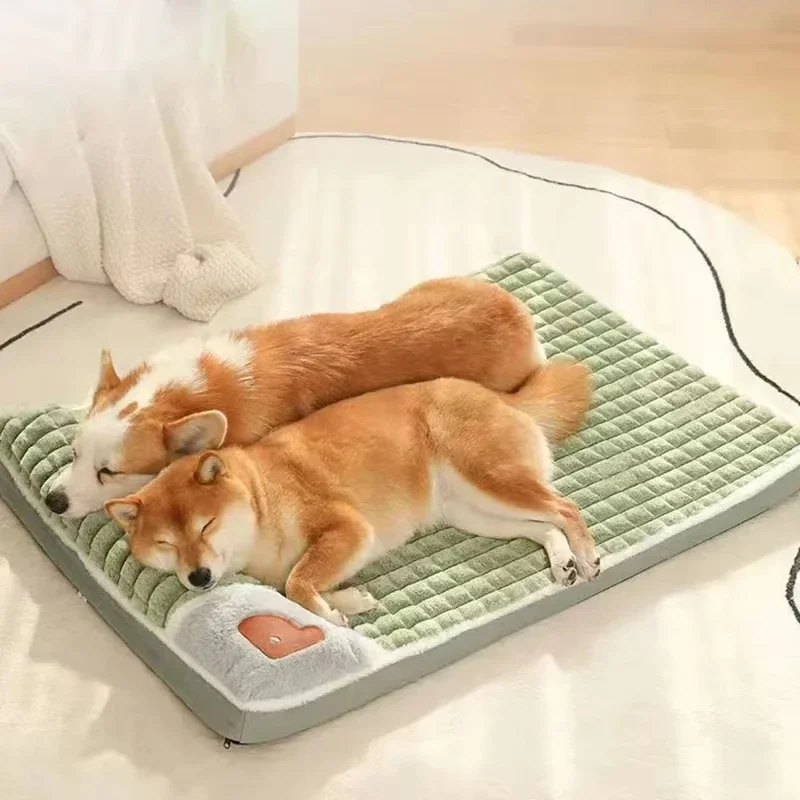 洗濯機で洗える犬用ベッド取り外し可能な整形外科用子犬クッション冬低反発犬枕小中大犬と猫用