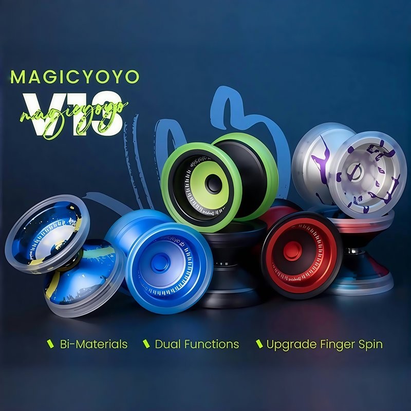 Magicyoyo V13 ディープスピン プロフェッショナル バイマテリアル ヨーヨー - 上級 1A プレーヤー向けの反応しない金属ヨーヨー - CNC アルミニウム合金