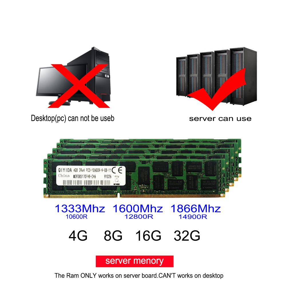 X79 X58 X99 DDR3 REG ECC サーバーメモリ使用量 8GB DDR3 1333MHz 1600MHz 1866MHz 8G REG ECC サーバーメモリ RAM 16GB 16GB 32GB 32GB 4GB