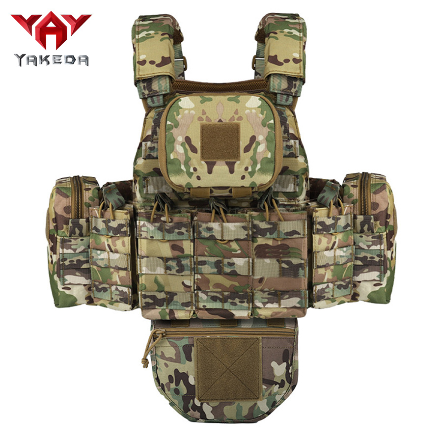 YAKEDA Five Piece Equipment Bag Training Vest, Detachable and Expandable, Waterproof, Wear-Resistant and Tear Resistant