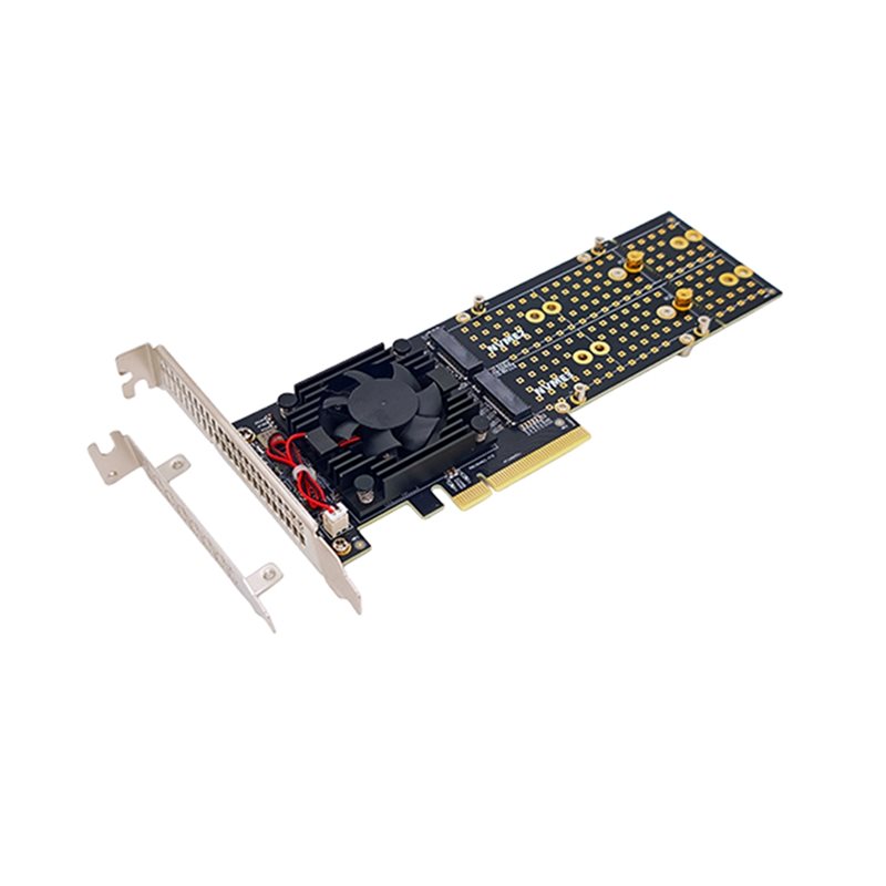 L93A-Split-Free PEX8747 4クアッドM.2 NVMe - PCIe 3.0 x8拡張カードアダプター、22110/2280/2242サイズのM.2 NVMe SSDをサポート