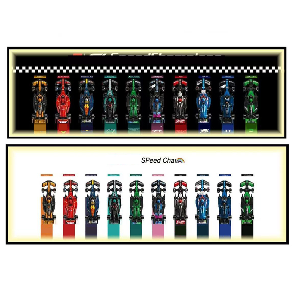 レゴ スピード アルティメット フォーミュラ 1 用ディスプレイ ウォールボード、レゴ カー ウォール マウント ビルディング ブロック用大人用グッズ