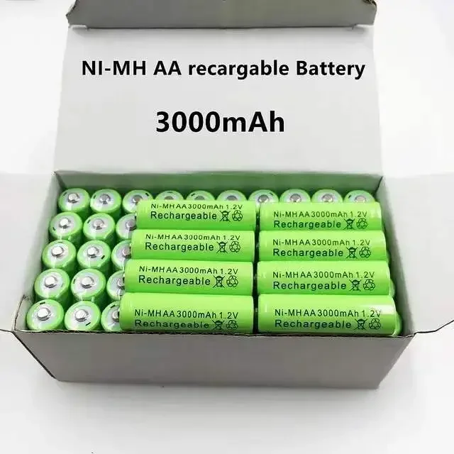 充電式電池、充電済み 1.2V AA 3000 MAh NI MH