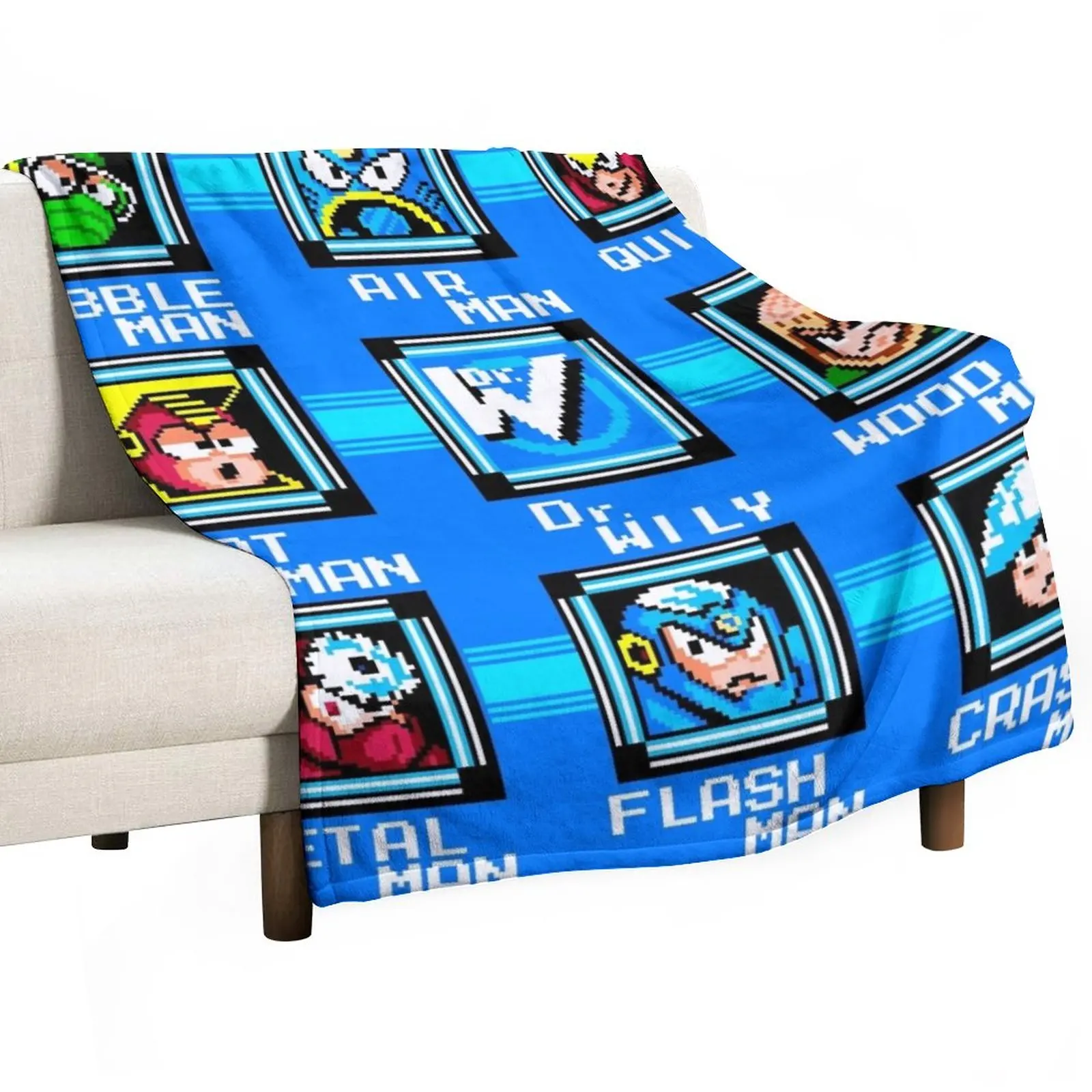 ロックマン 2 レベルスクリーンスローブランケット高級厚みブランケット寝袋ブランケット装飾スローブランケット