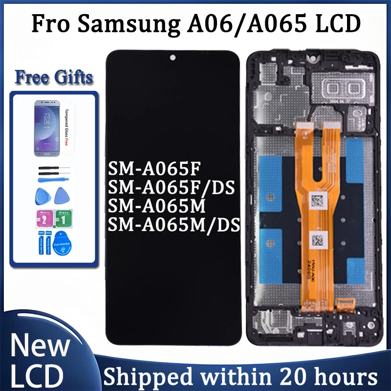 サムスン A06 液晶ディスプレイタッチスクリーンデジタイザアセンブリの交換 A065 SM-A065F SM-A065F/DS SM-A065M ディスプレイ